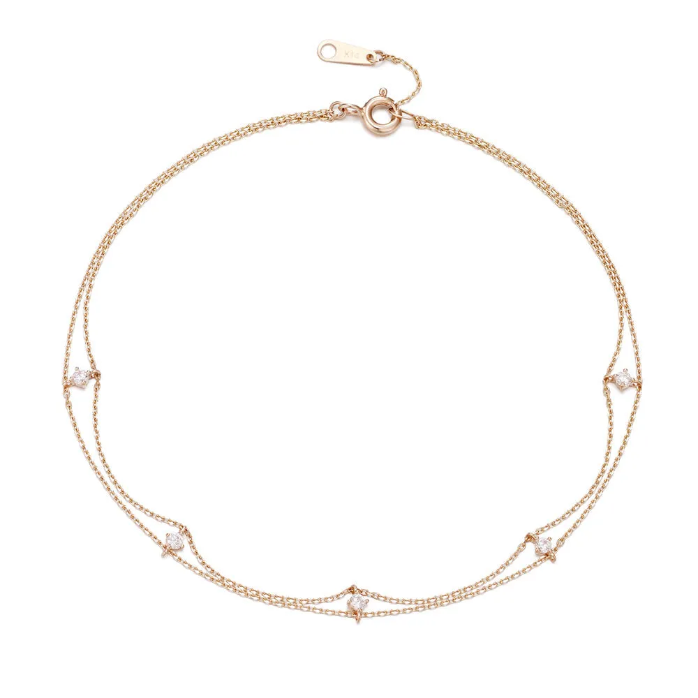 [14K Gold] Drancy Anklet