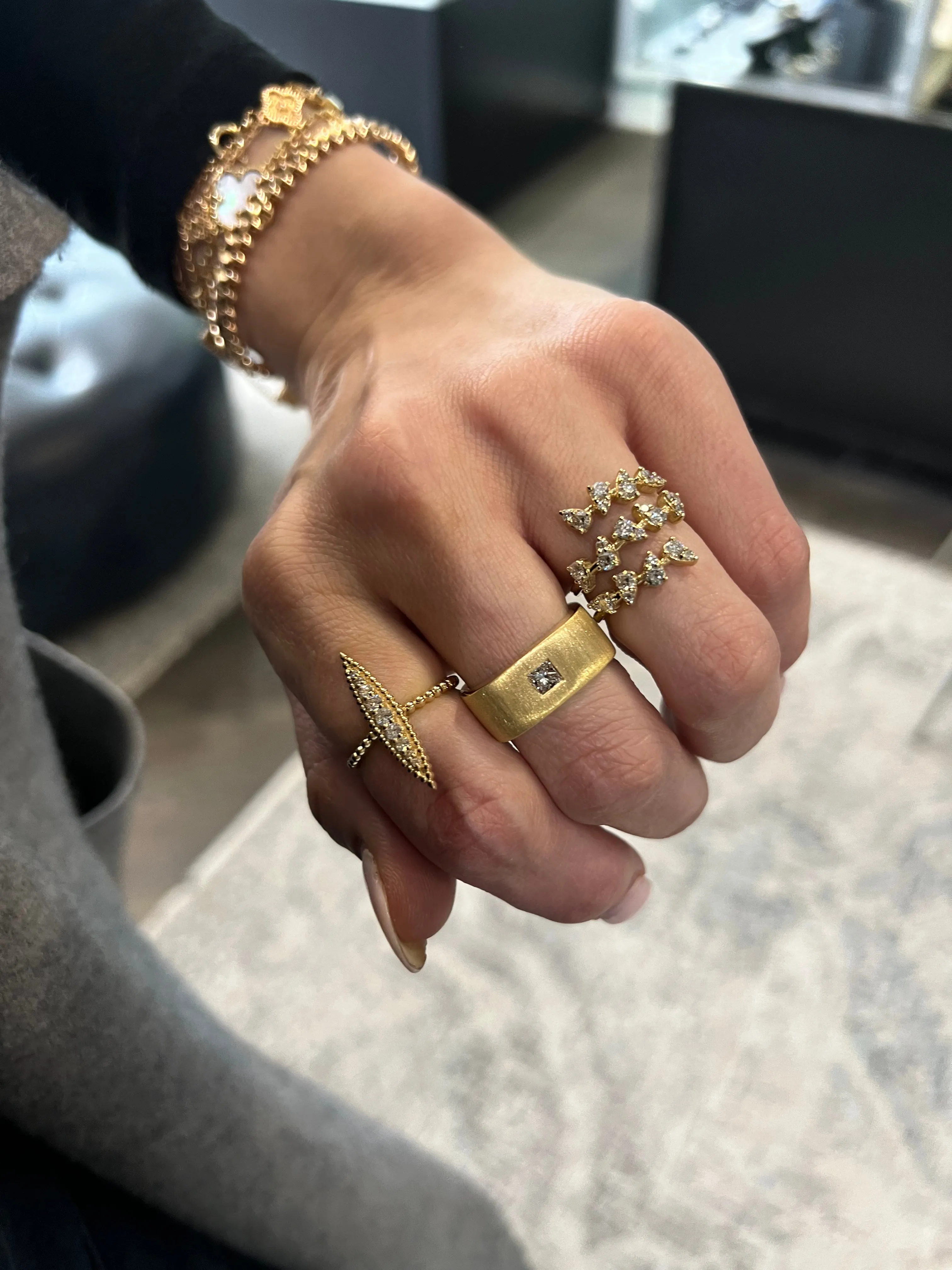14k Navette Style Ring