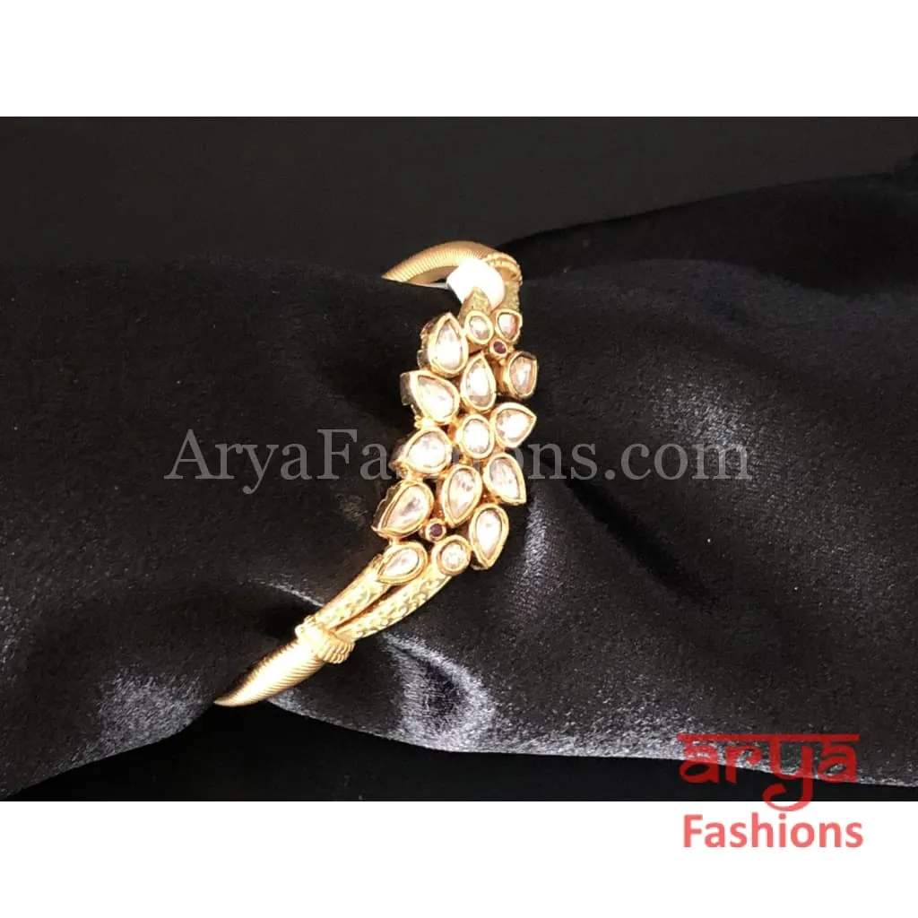 2.4, 2.6 Kundan Bracelet with Mint Green Meenakari
