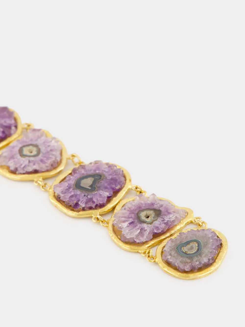 Amethyst Gold Necklace