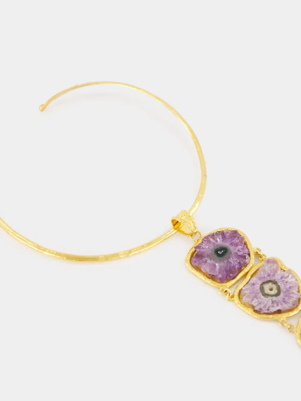 Amethyst Gold Necklace