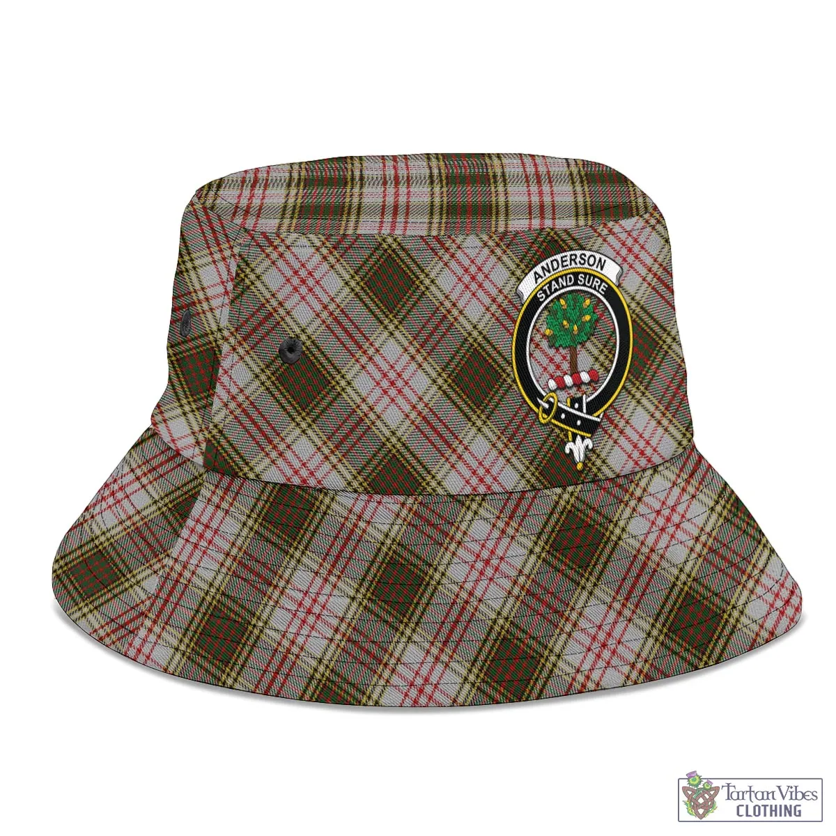 Anderson Dress Tartan Bucket Hat with Family Crest