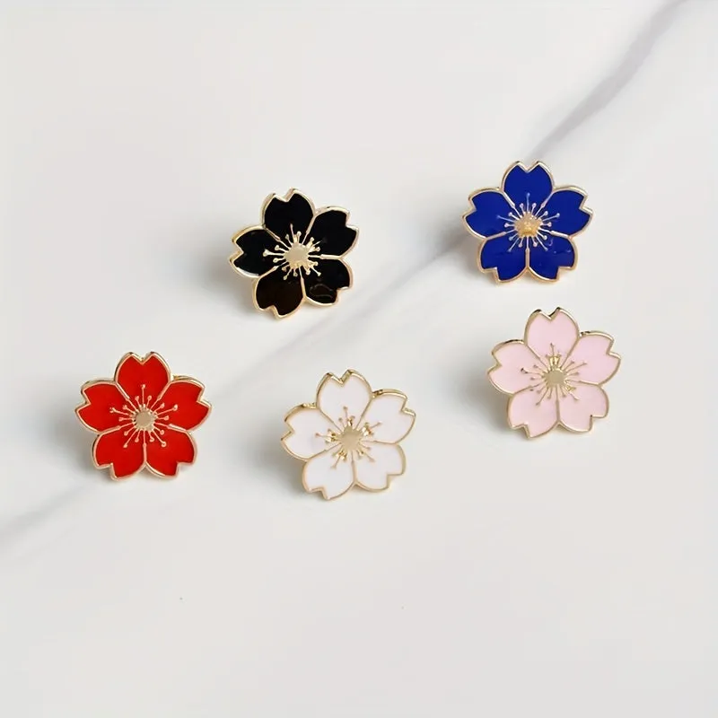 Cute Cherry Blossom Brooch Safe  Stylish Accessory for Women