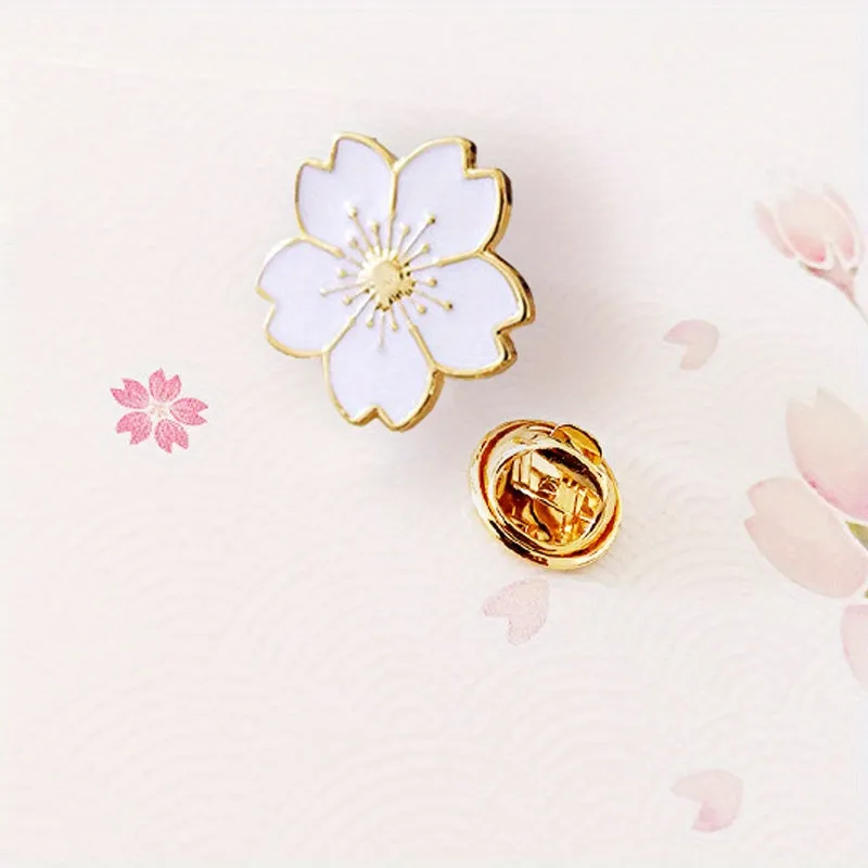 Cute Cherry Blossom Brooch Safe  Stylish Accessory for Women