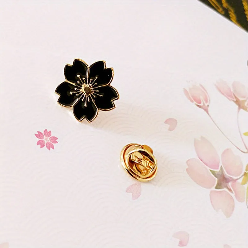 Cute Cherry Blossom Brooch Safe  Stylish Accessory for Women