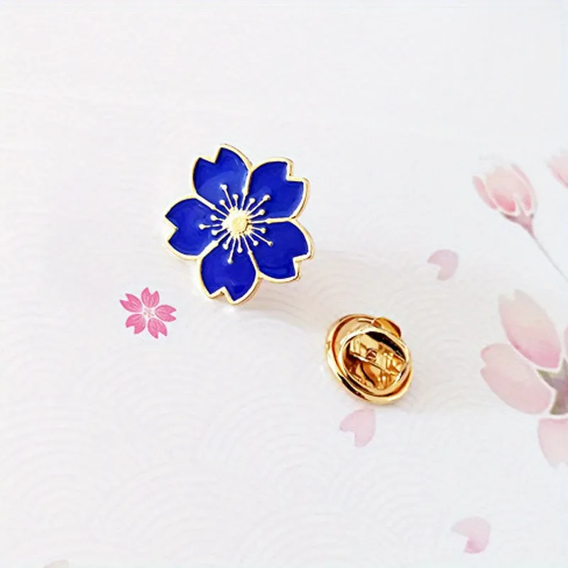 Cute Cherry Blossom Brooch Safe  Stylish Accessory for Women