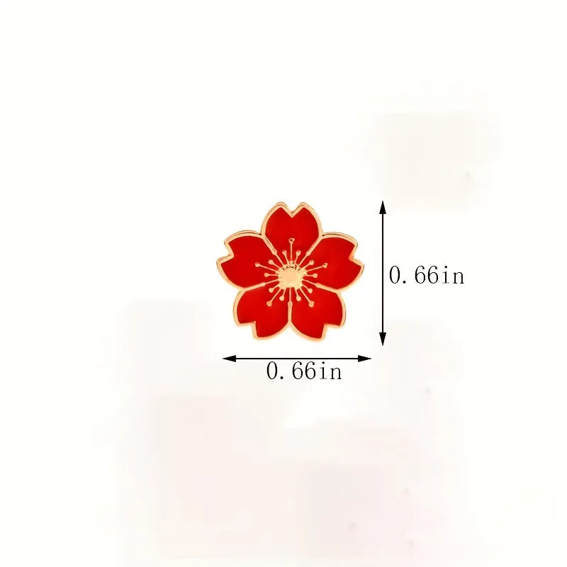 Cute Cherry Blossom Brooch Safe  Stylish Accessory for Women