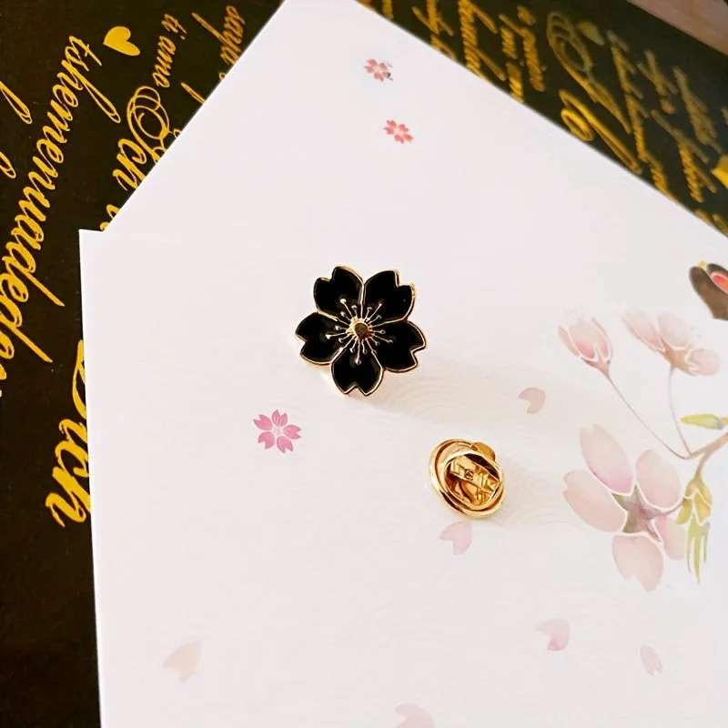 Cute Cherry Blossom Brooch Safe  Stylish Accessory for Women