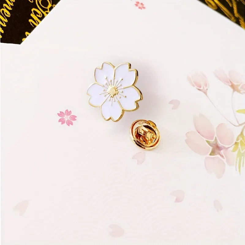 Cute Cherry Blossom Brooch Safe  Stylish Accessory for Women