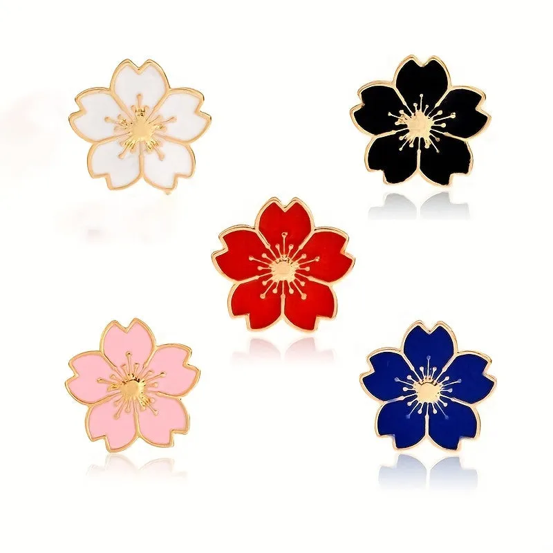 Cute Cherry Blossom Brooch Safe  Stylish Accessory for Women