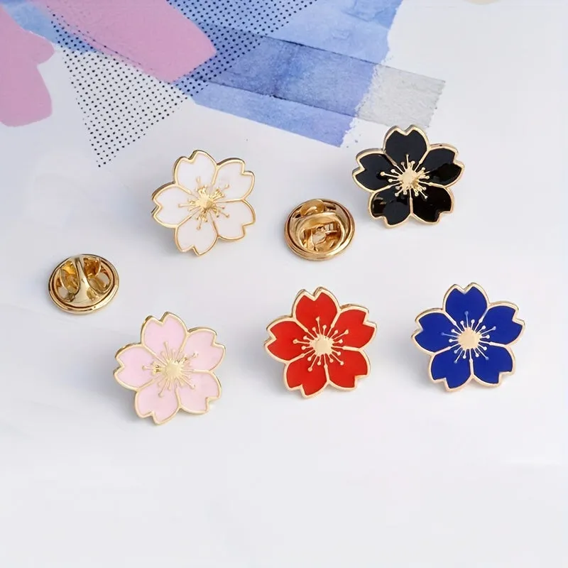 Cute Cherry Blossom Brooch Safe  Stylish Accessory for Women