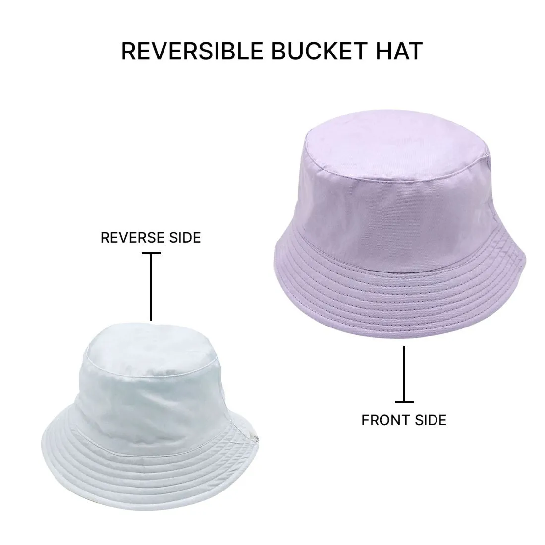 Empire Cove Classic Cotton Bucket Hat Reversible Fisherman Cap Women Men Summer
