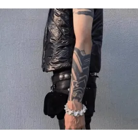 Fashion Snake Bone Bracelet: Adjustable Silver Plated Unisex Style