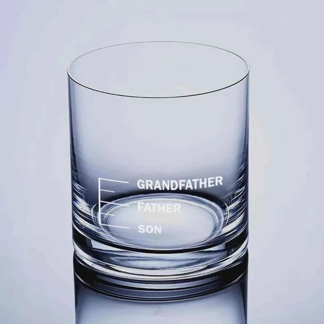 Fathers Day Presents Whiskey Glass With Measurements - Father Son