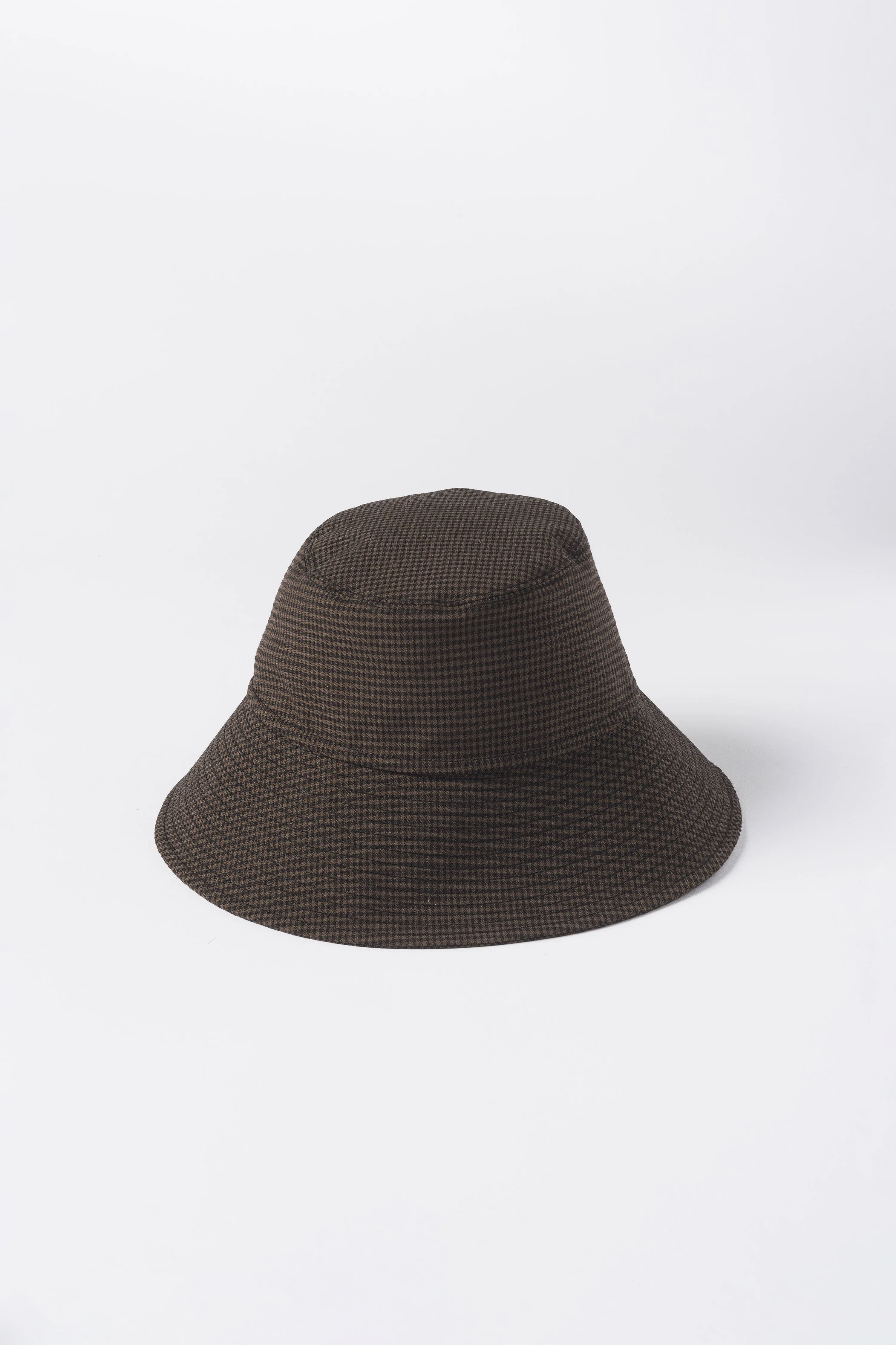 Gingham bucket hat
