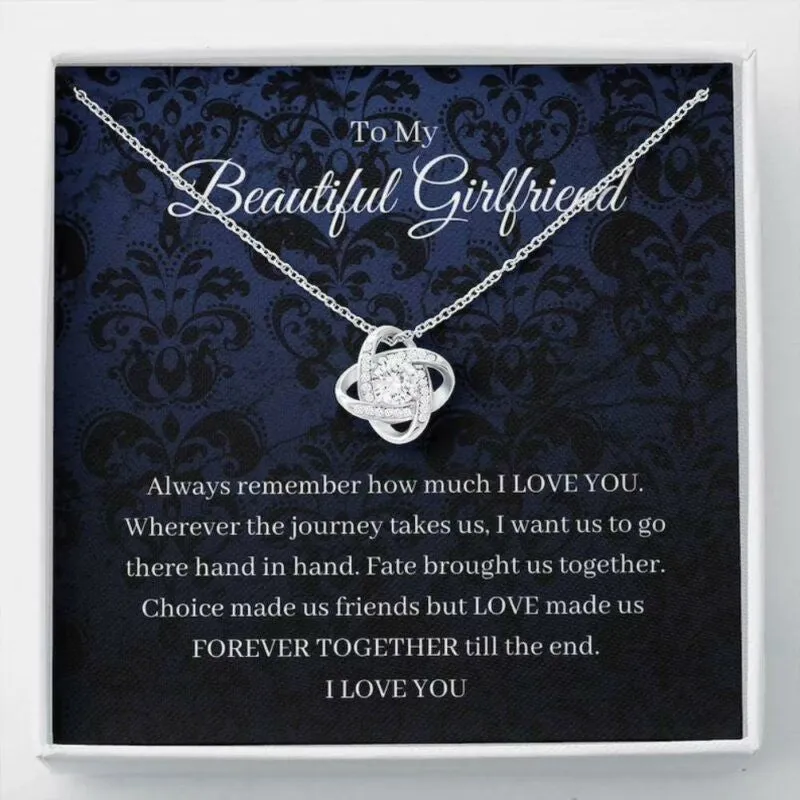 Girlfriend Necklace, To My Girlfriend Gift Necklace, Necklace For Girlfriend, Gift For Her, Anniversary Gift