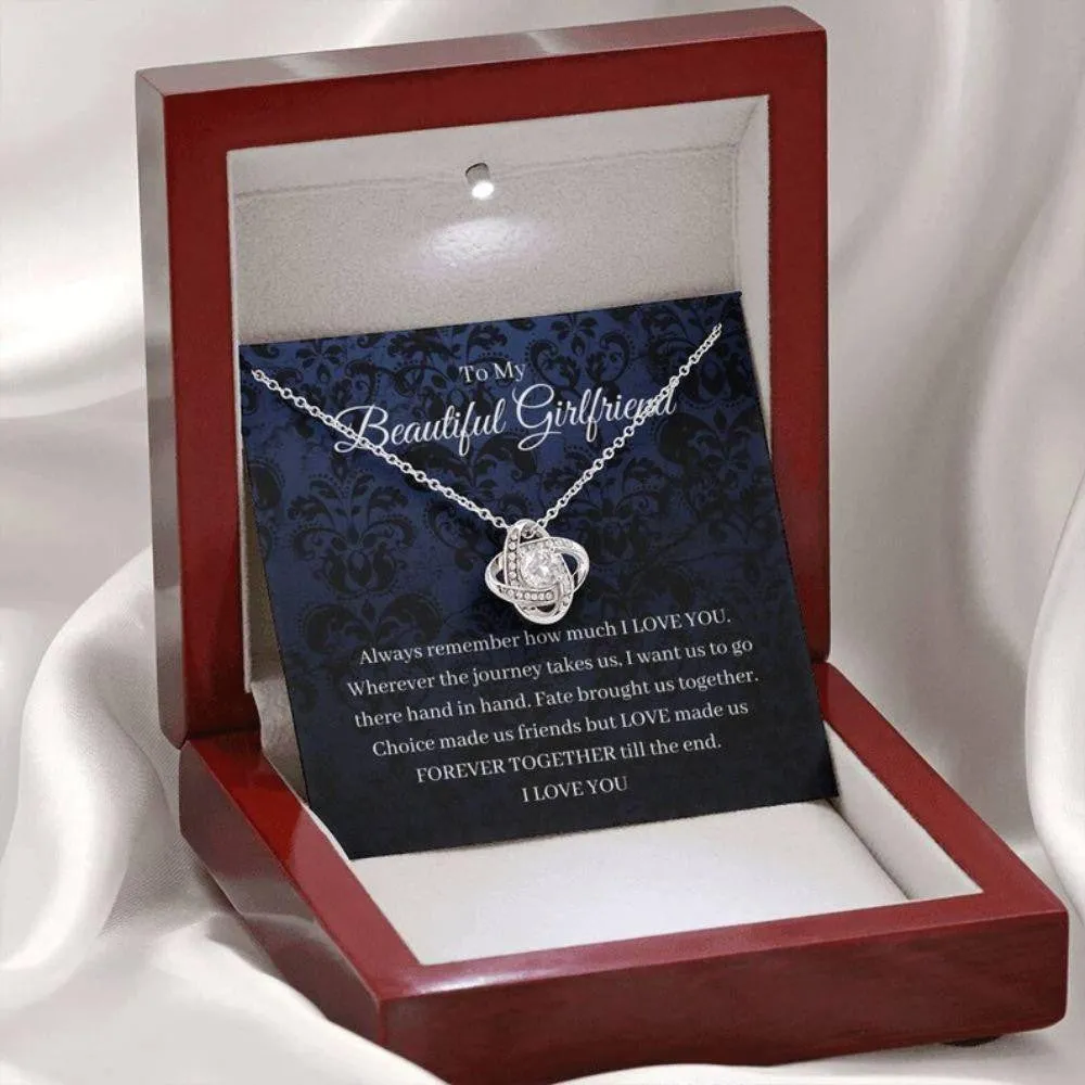 Girlfriend Necklace, To My Girlfriend Gift Necklace, Necklace For Girlfriend, Gift For Her, Anniversary Gift