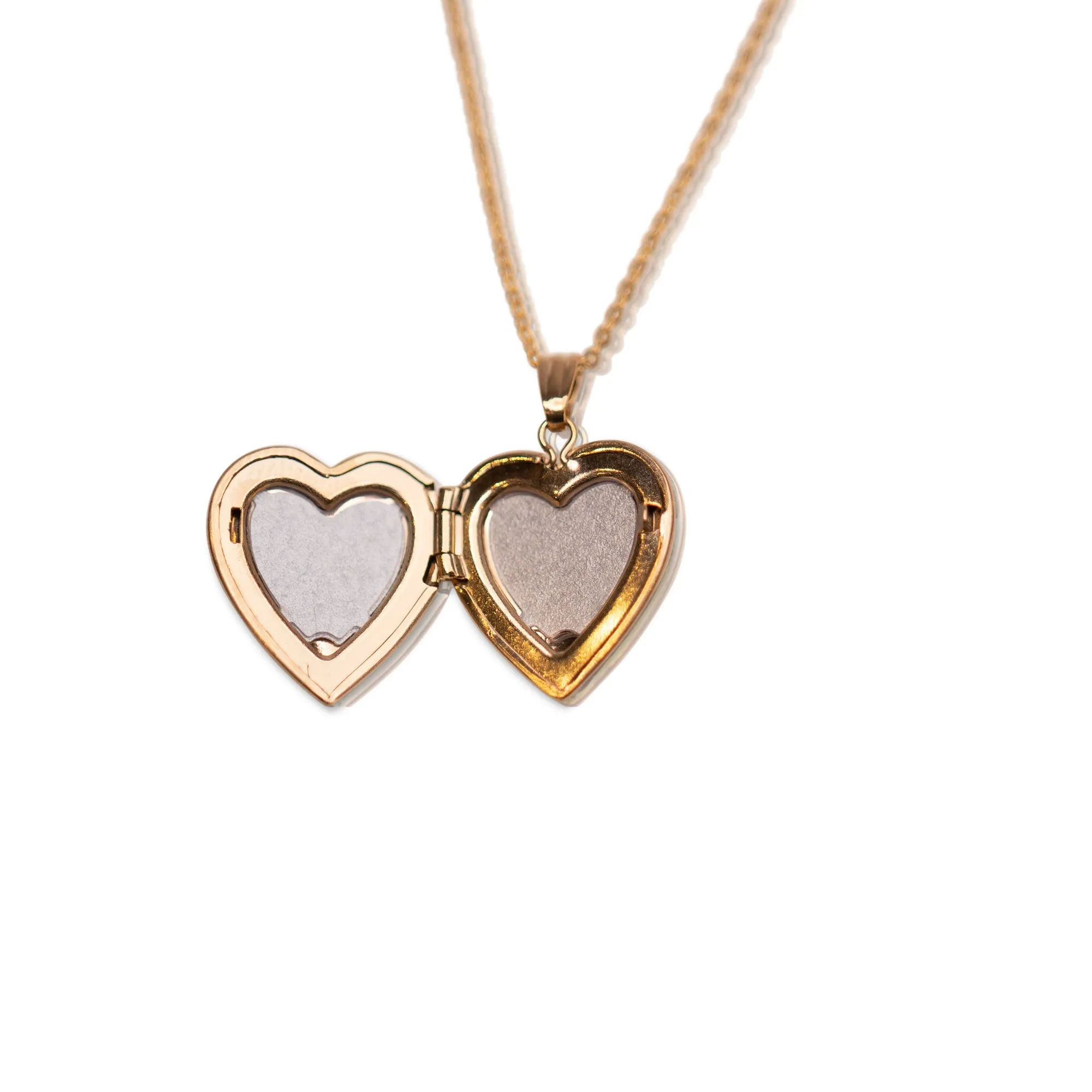 Gold Filled Diamond Heart Locket H15S