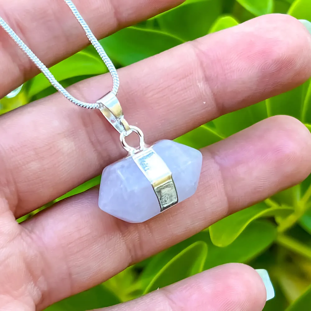 Horizontal Double Point Crystal Necklace