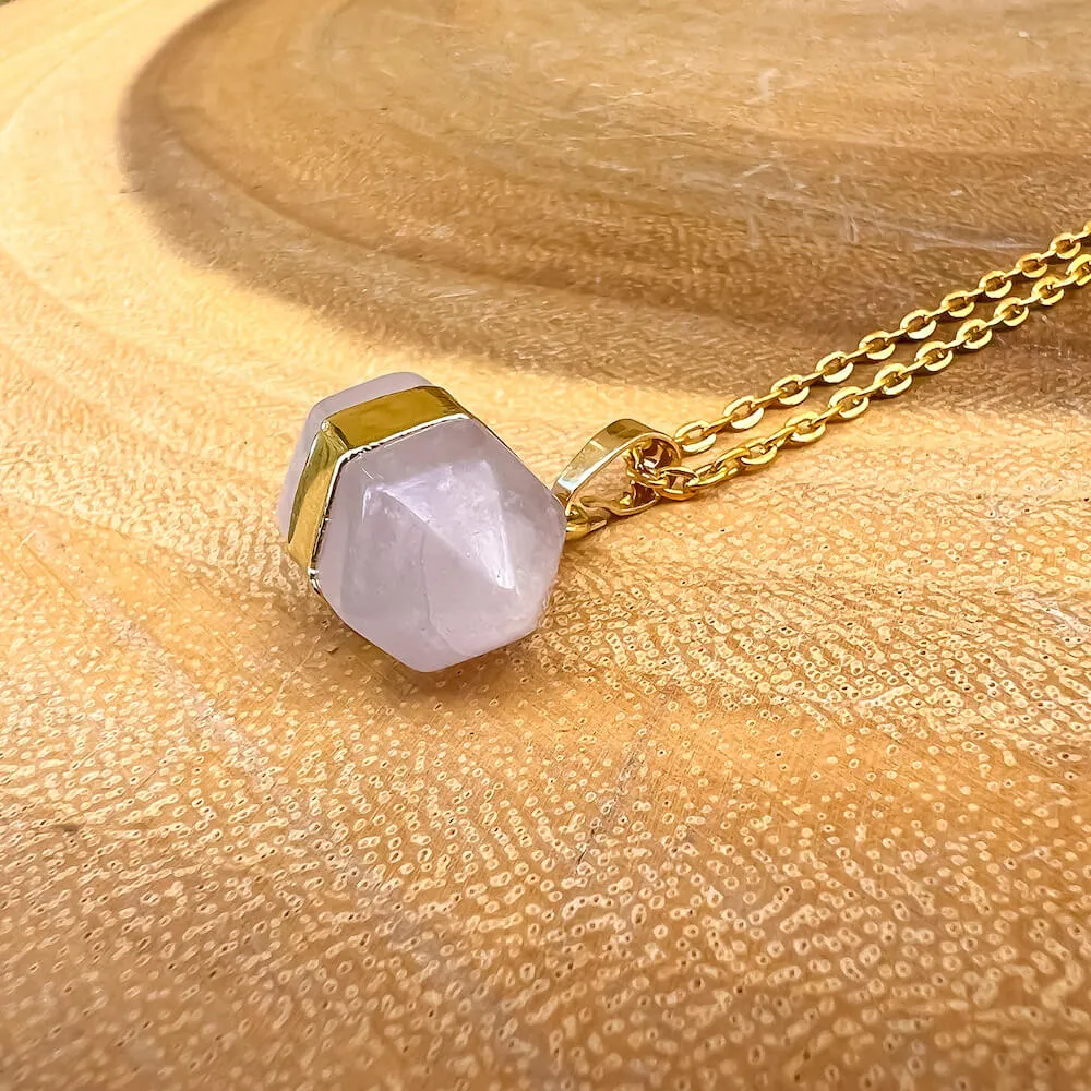Horizontal Double Point Crystal Necklace