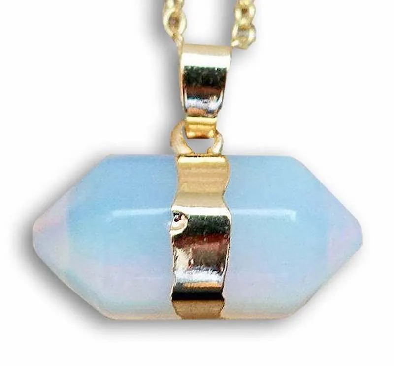 Horizontal Double Point Crystal Necklace