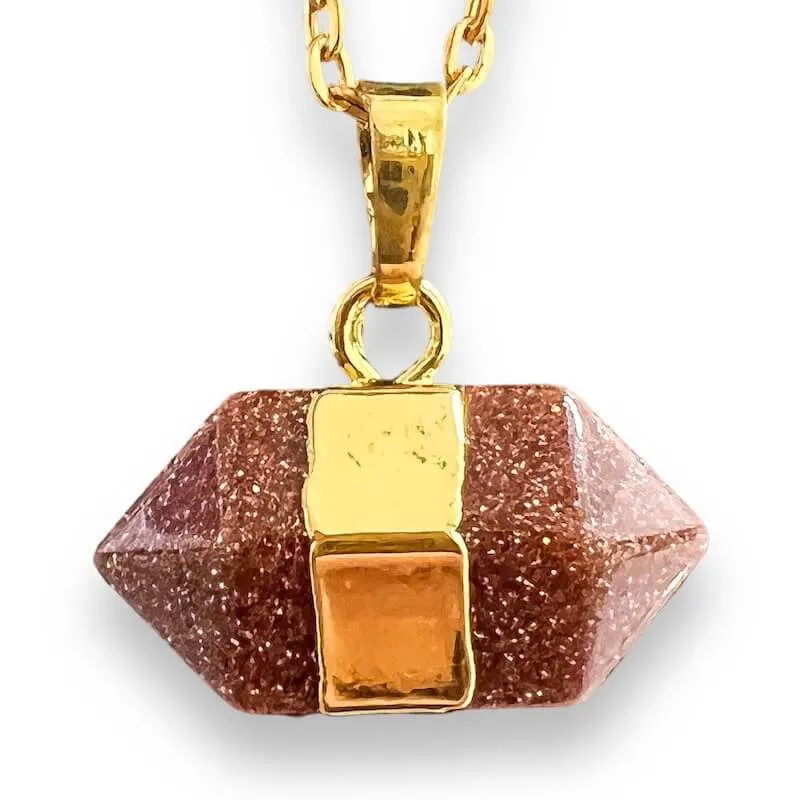 Horizontal Double Point Crystal Necklace