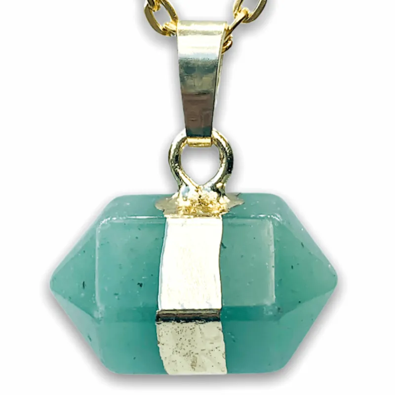 Horizontal Double Point Crystal Necklace