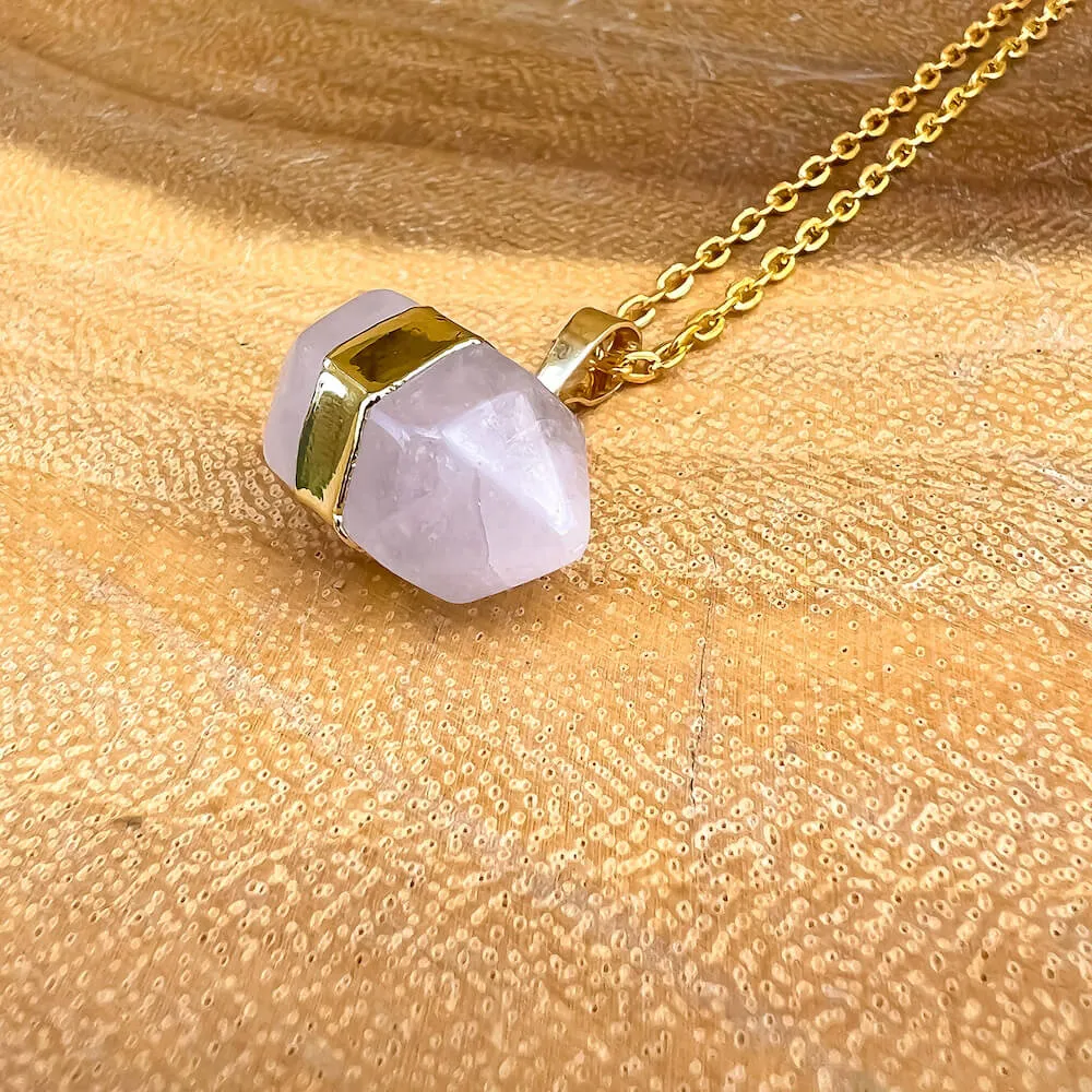 Horizontal Double Point Crystal Necklace