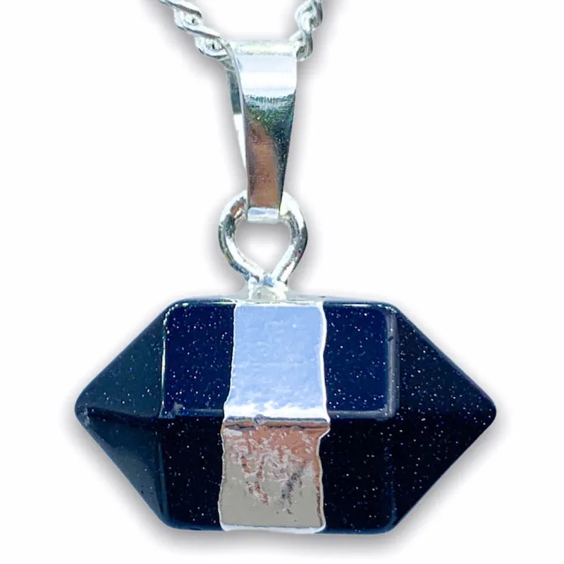 Horizontal Double Point Crystal Necklace