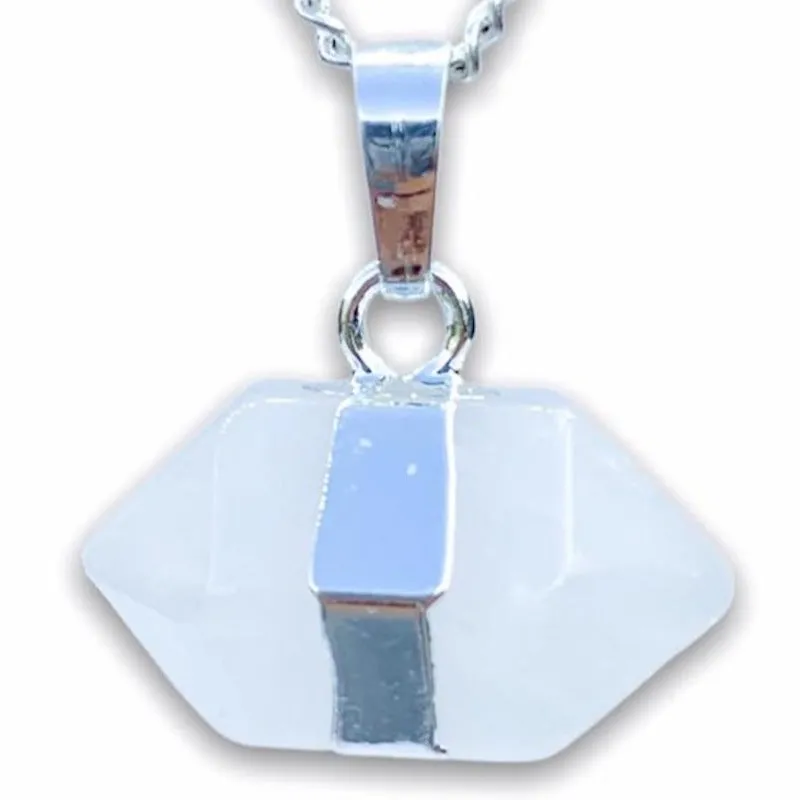 Horizontal Double Point Crystal Necklace