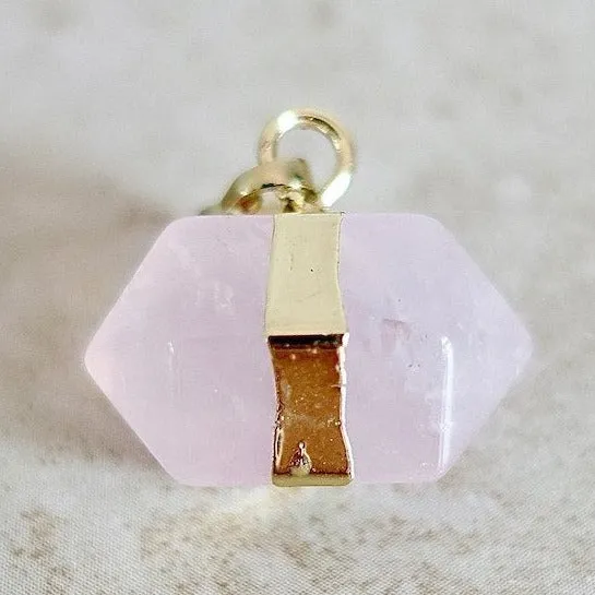 Horizontal Double Point Crystal Necklace