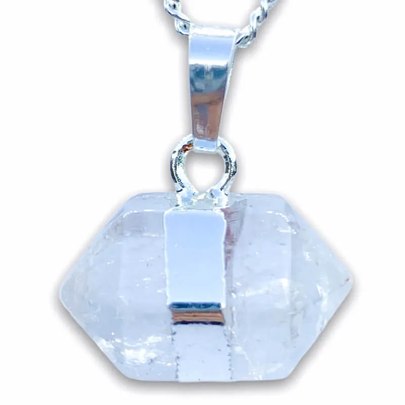 Horizontal Double Point Crystal Necklace