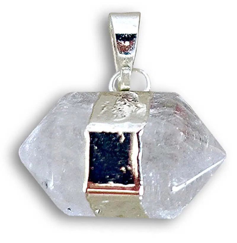 Horizontal Double Point Crystal Necklace