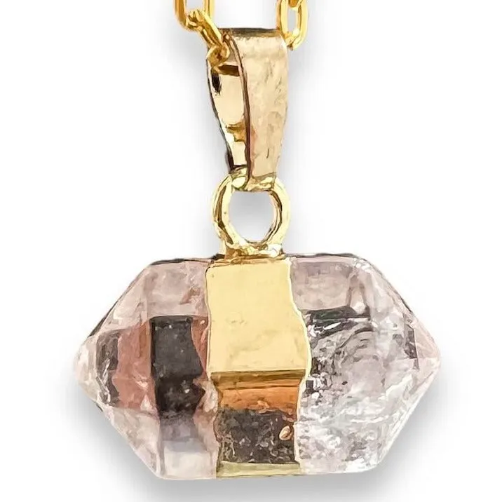 Horizontal Double Point Crystal Necklace