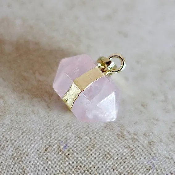 Horizontal Double Point Crystal Necklace