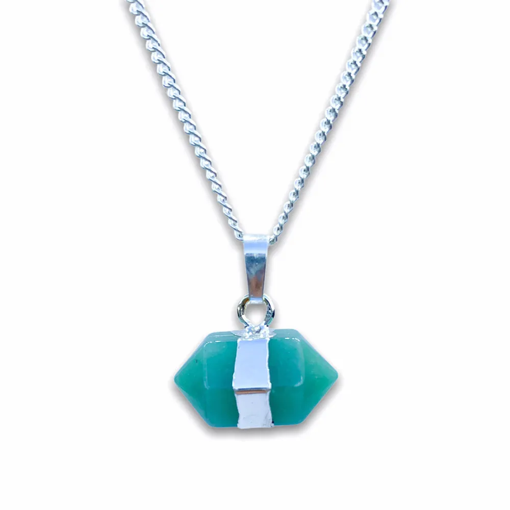 Horizontal Double Point Crystal Necklace