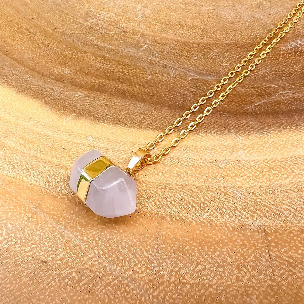 Horizontal Double Point Crystal Necklace