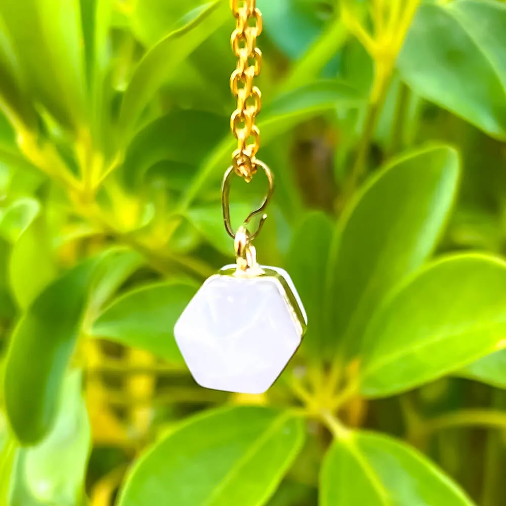 Horizontal Double Point Crystal Necklace