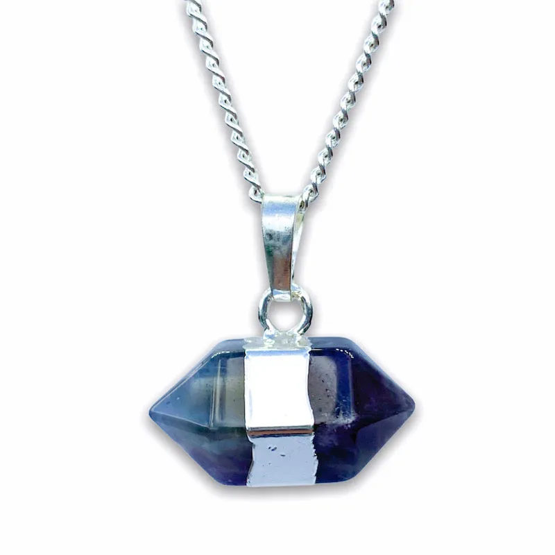 Horizontal Double Point Crystal Necklace
