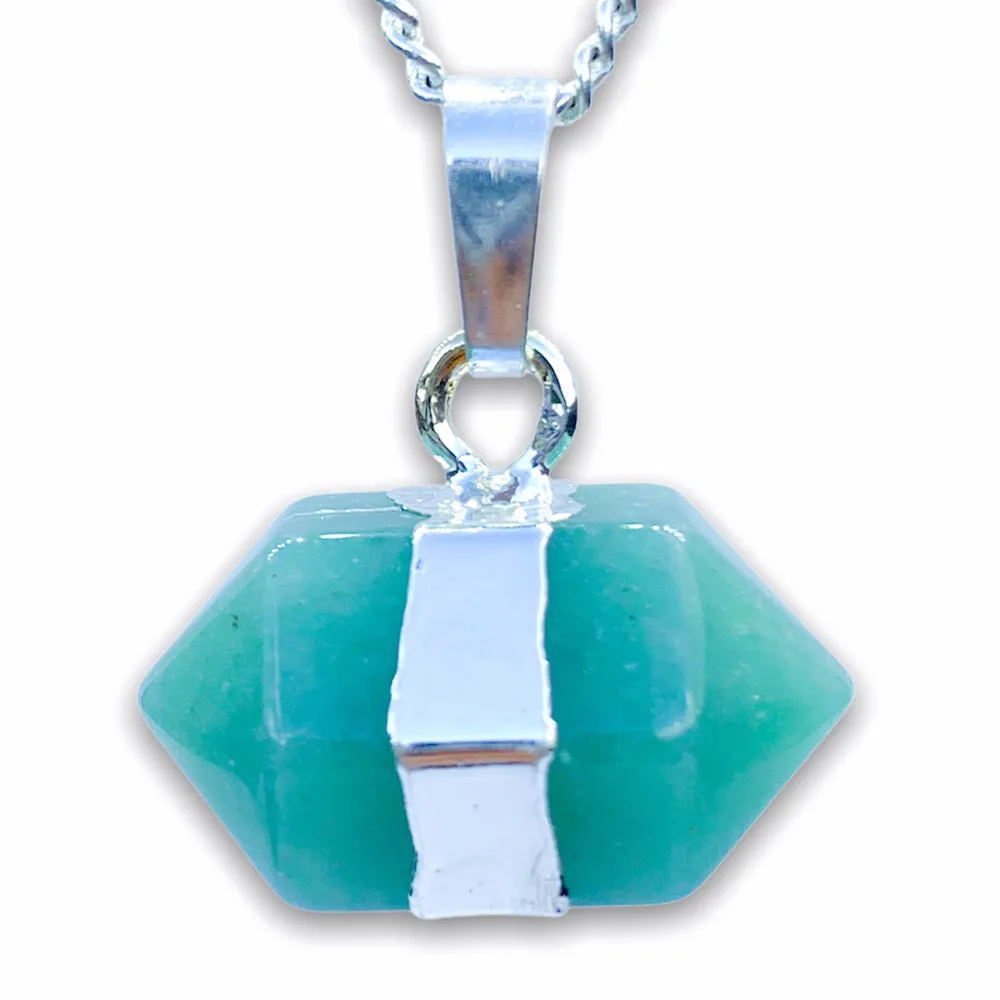 Horizontal Double Point Crystal Necklace