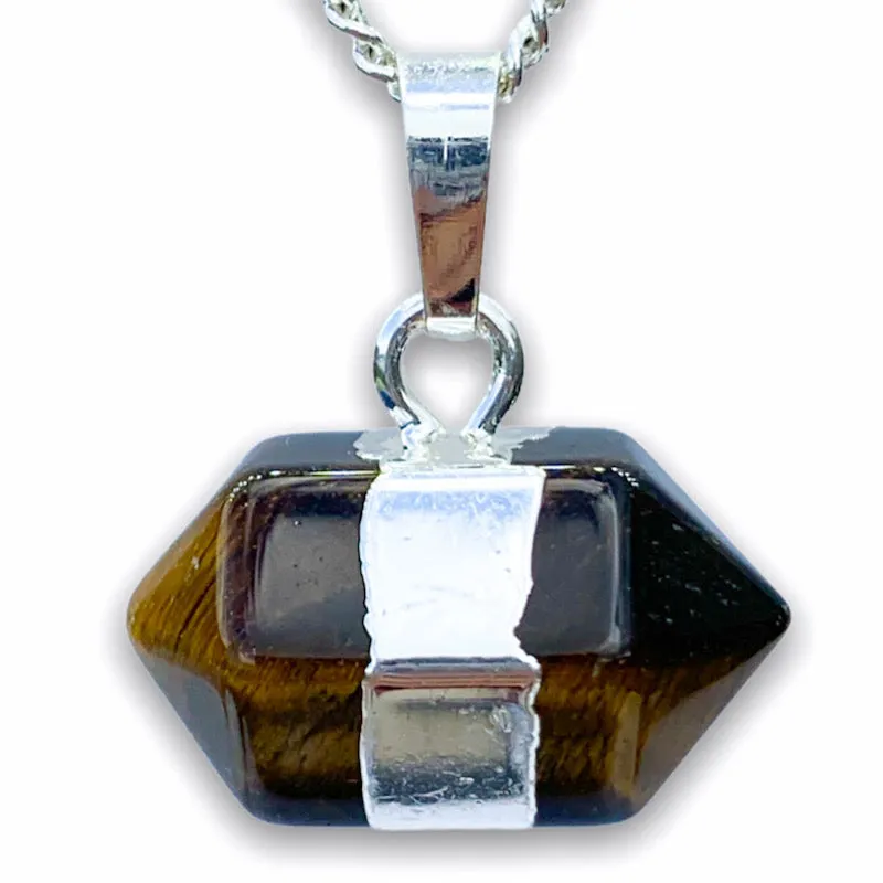 Horizontal Double Point Crystal Necklace