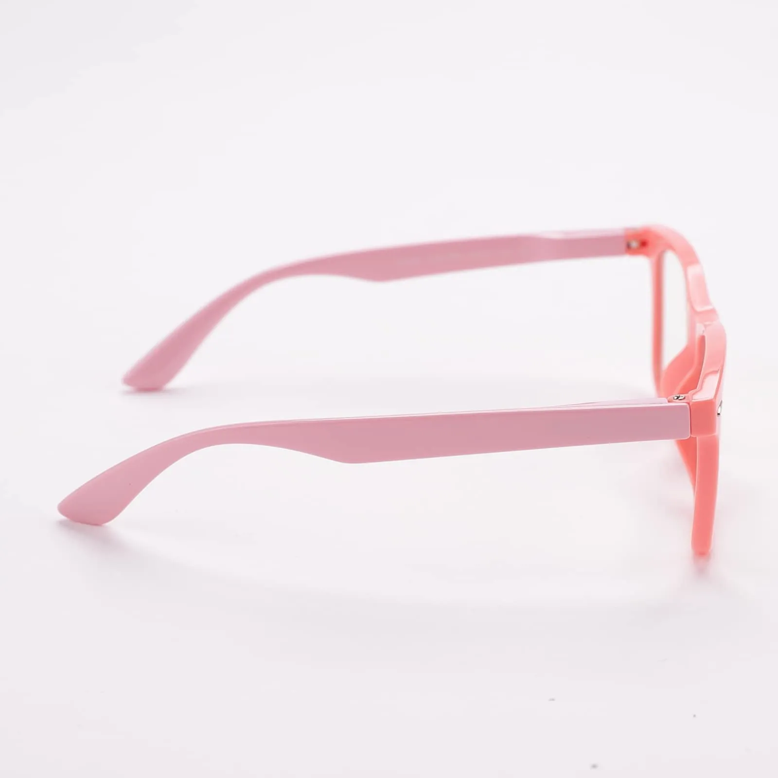 Intellilens | Zero Power Blue Cut Computer Glasses | Anti Glare, Lightweight & Blocks Harmful Rays | UV Protection Specs | For Boys & Girls | Pink| Wayfarer| Small
