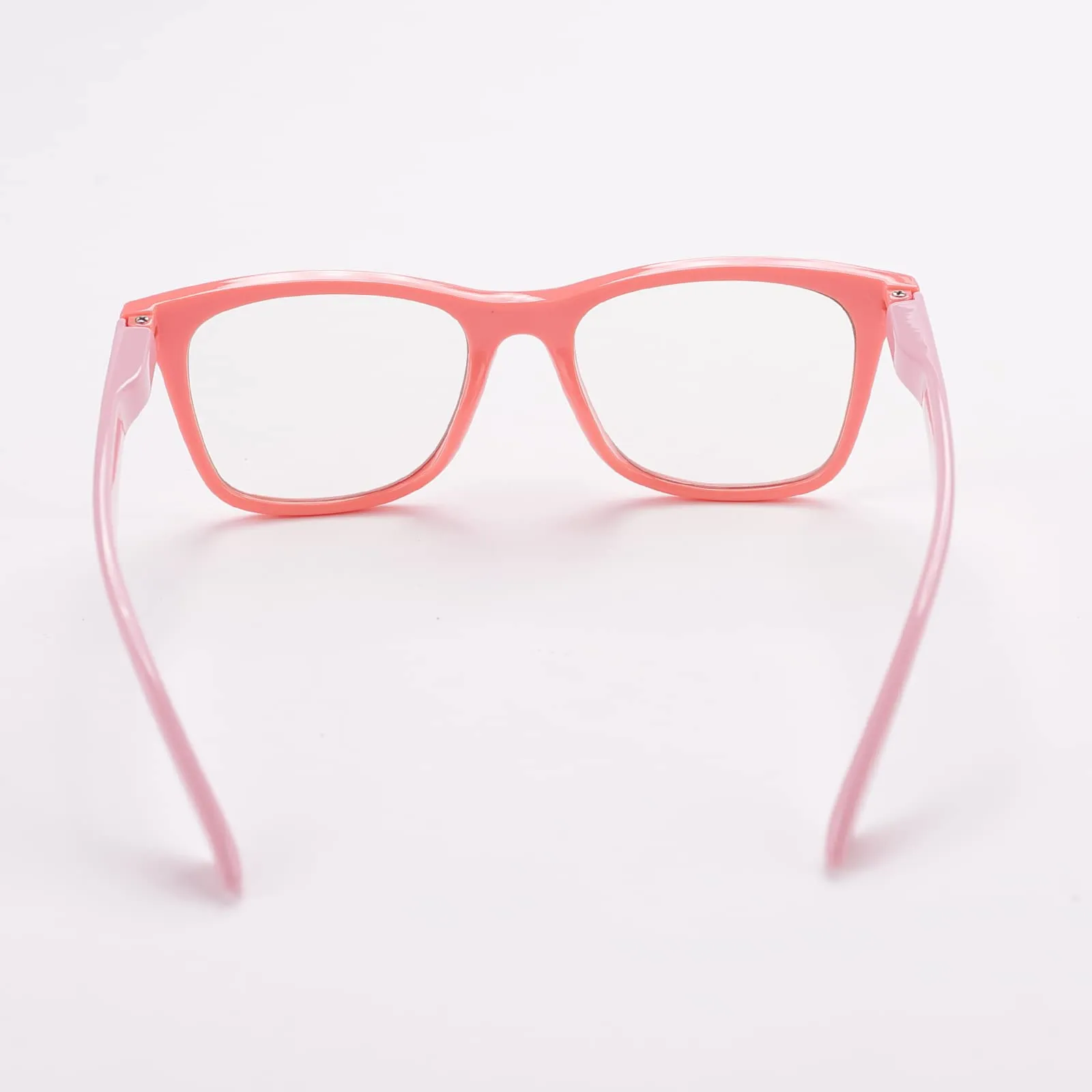 Intellilens | Zero Power Blue Cut Computer Glasses | Anti Glare, Lightweight & Blocks Harmful Rays | UV Protection Specs | For Boys & Girls | Pink| Wayfarer| Small