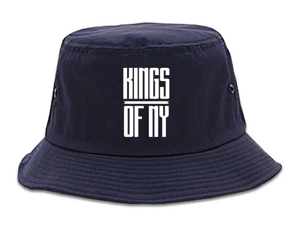 Kings Of NY Long Stretched Logo Bucket Hat