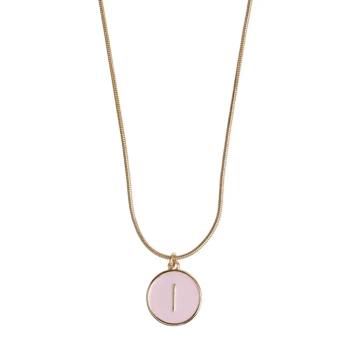 Letter in Snake Chain Necklace