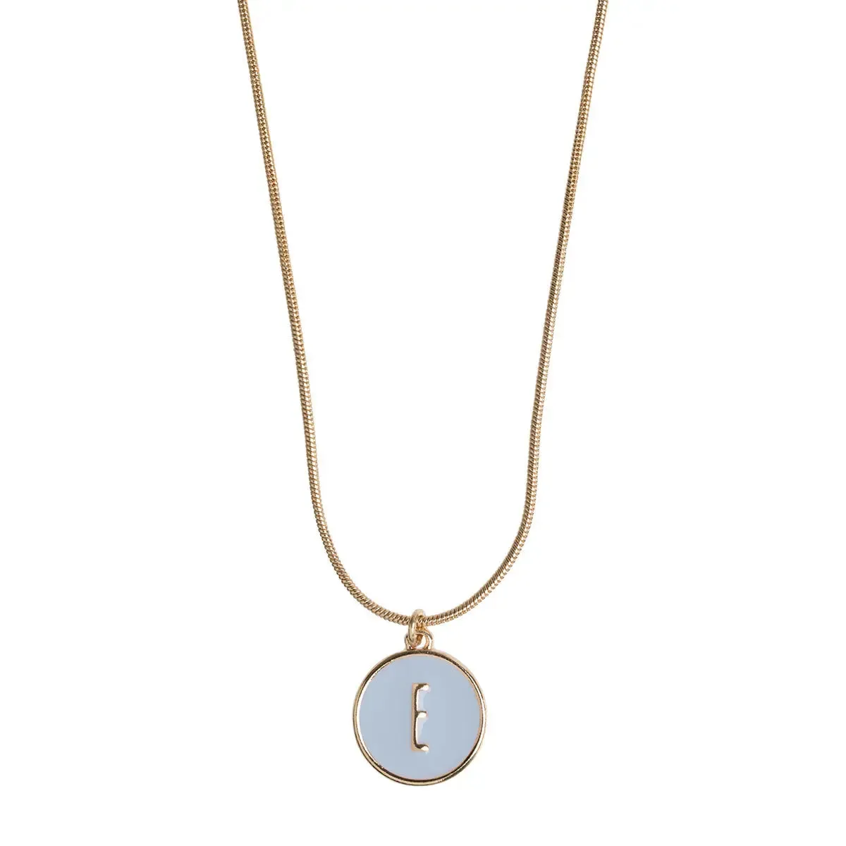 Letter in Snake Chain Necklace
