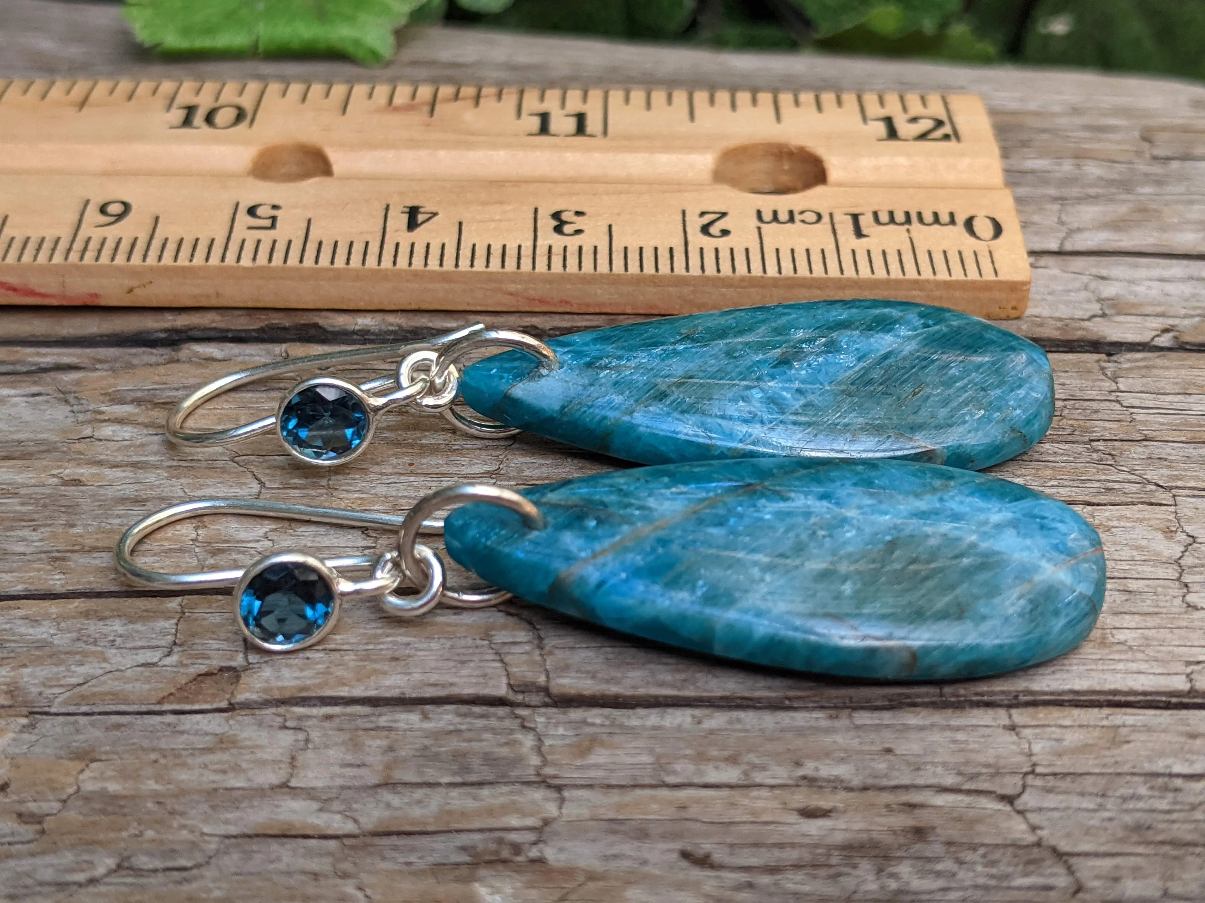 London Blue Topaz & Blue Apatite Earrings