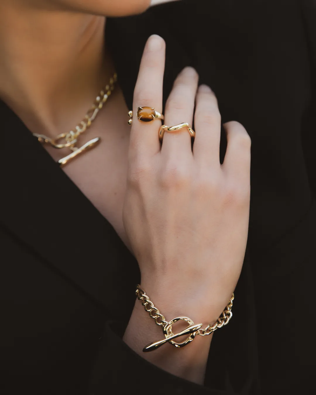 Mix Fob Chain Bracelet
