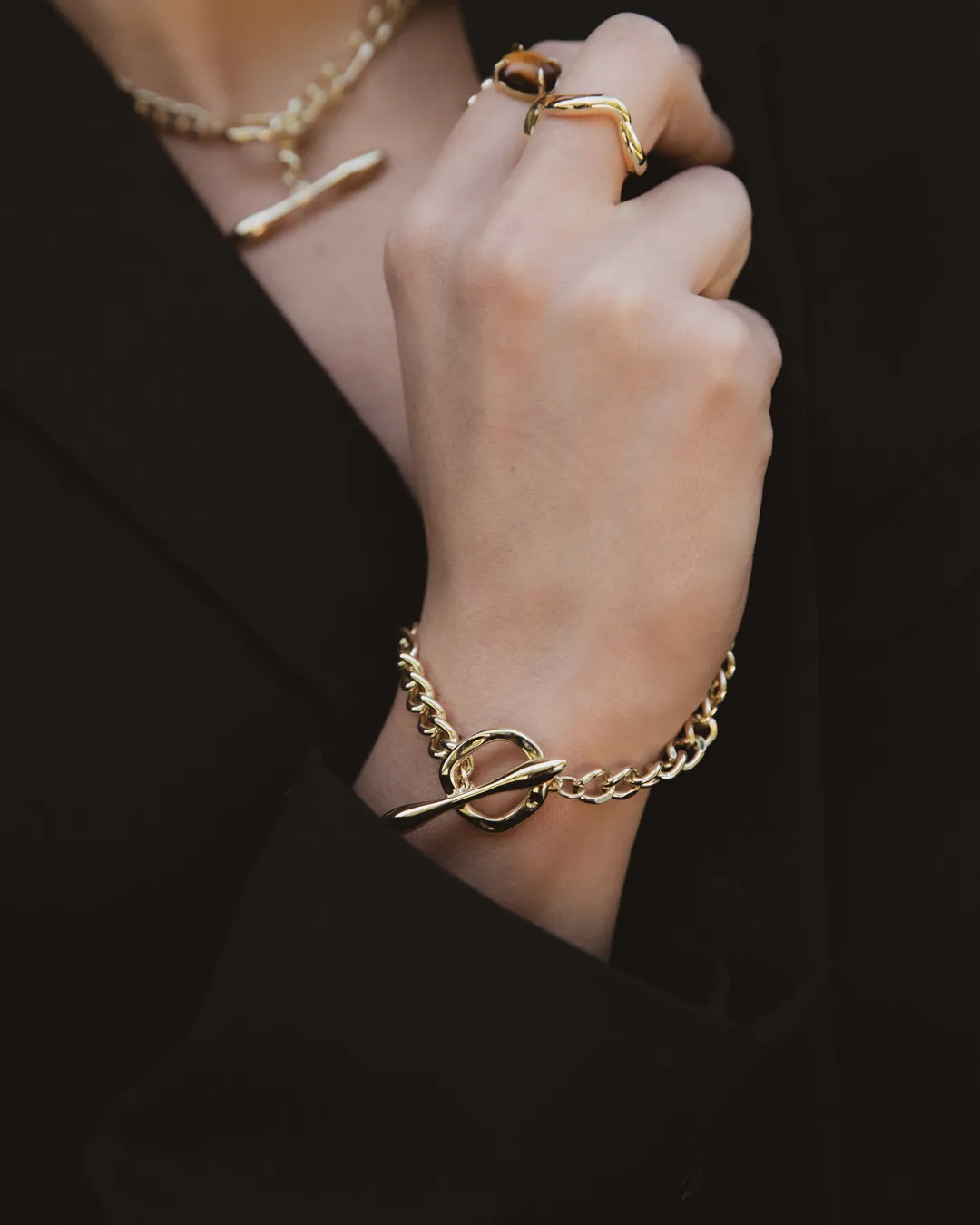 Mix Fob Chain Bracelet