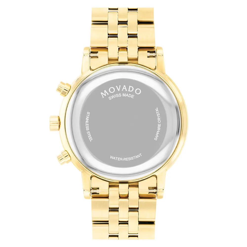 Movado Museum Classic Light Yellow Gold Pvd Men's Watch 0607810